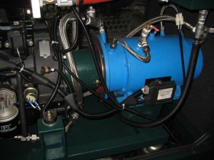 Water-cooled alternator